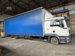 Autocarro con pianale e telone man TGL 12.250 Pritsche 4x2 BL, Motorschaden