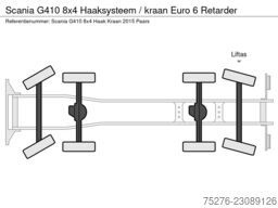 Scania G410 8x4 Haaksysteem / kraan Euro 6 Retarder