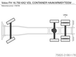 Volvo FH 16.750 6X2 VDL CONTAINER HAAKARMSYTEEM / ABR...