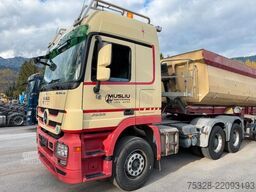 MERCEDES-BENZ Actros 2655 V8 MP3 6X4 BL + Auflieger Schwarzmül