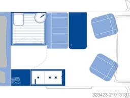LA STRADA Avanti L Fiat 180 PS Solar Markise Ganzjahresr.