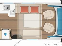 BÜRSTNER Campeo TD 590 *Heckbad*Hubbett*Diesel 90L*Flex*