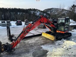 Kubota KX080-4α2 Beltegraver m/ 2 delt bom, tilt og 2 sku