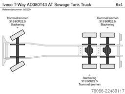 Iveco T-Way AD380T43 AT Sewage Tank Truck