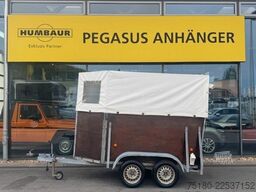  AVG Pferdeanhänger Viehanhänger Holz/Plane 1,3t.