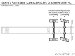 Samro 2-Axle Isobox 12.60 x2.50 x2.50 / 2x Steering A...