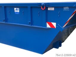 A1 Container Absetzmulde 7 m³ - kranbar - Trapezform RAL 5010 Enzianblau - Absetzcontainer