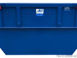 A1 Container Absetzmulde 7 m³ - kranbar - Trapezform RAL 5010 Enzianblau - Absetzcontainer