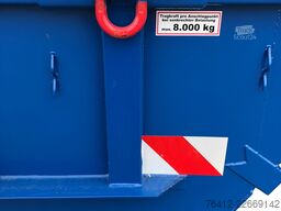 A1 Container Absetzmulde 7 m³ - kranbar - Trapezform RAL 5010 Enzianblau - Absetzcontainer