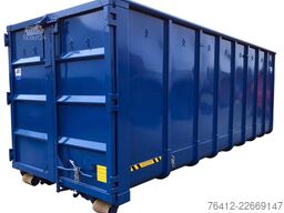 A1 Container Normbehälter 36 m³ Doppelflügeltür ? RAL 5010 Enzianblau ? Abrollcontainer
