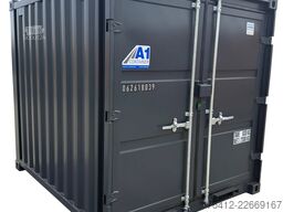A1 Container 8 Fuß Lagercontainer RAL 7016 Anthrazitgrau