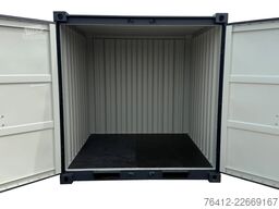 A1 Container 8 Fuß Lagercontainer RAL 7016 Anthrazitgrau