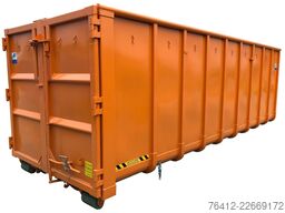 A1 Container Normbehälter 36 m³ Doppelflügeltür ? RAL 2011 Tieforange ? Abrollcontainer