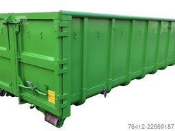 A1 Container Normbehälter 22 m³ Doppelflügeltür ? RAL 6018 Gelbgrün ? Abrollcontainer
