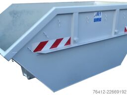 A1 Container Absetzmulde 7 m³ ? RAL 7001 Silbergrau ? Absetzcontainer