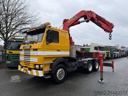 Scania R143 450 V8 6X4 Kran Palfinger 45000 / Oldtimer