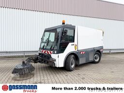 Aebi MFH 5500, 4-Rad-Lenkung, 3-Besen, Hochentleerung,