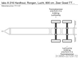lako A 216 Hardhout, Rongen, Lucht, 800 cm. Zeer Goed