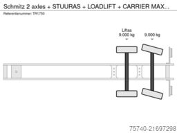 Schmitz 2 axles + STUURAS + LOADLIFT + CARRIER MAXIMA 1300