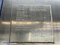 LAG O-3-39 CD2 Vacuumtank - Drogestoffen, RVS opbou...