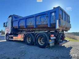 Volvo FH16 600 6x4 hook truck – hook lift with jib – cra