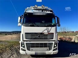 Volvo FH16 600 6x4 hook truck – hook lift with jib – cra