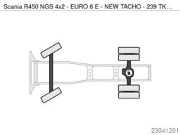 Scania R450 NGS 4x2 - EURO 6 E - NEW TACHO - 239 TKM -...