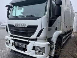 Iveco Stralis 360 4x2 box truck with full side opening.