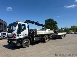 IVECO 140E250 Kipper mit HIAB Kran inklusive Anhänger