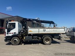 IVECO 140E250 Kipper mit HIAB Kran inklusive Anhänger