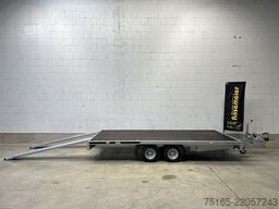 Rimorchio a piattaforma e trasportatore universale Martz GT Plateau 400/2 S Holz Plattformanhänger