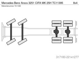 Mercedes-Benz Arocs 3251 CIFA MK 25H