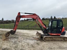 Kubota KX080-4 with 3 excavator buckets