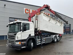 Scania P 340 Euro 6 CNG HMF 25 Tonmeter laadkraan