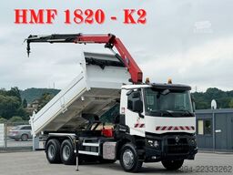 RENAULT C 380* KIPPER 5,20 m* KRAN/FUNK * TOPZUSTAND !