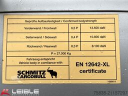 SCHMITZ CARGOBULL SCS 24/L*Ladebordwand LBW-Bär*RSAB*Liftachse
