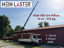 MAN TGL 8.180 Hiab 055 D4 14m * 3 Sitzer * AHK 11 t