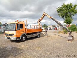 MERCEDES-BENZ 818 / 918 Atego Kran Greifer Funk ,Tüv 7 / 27