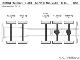 Terberg FM2850-T + Odin - KENNIS 55T/M JIB 11x EXTENTIO...