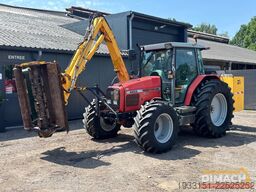 Massey Ferguson 4255 Herder Frontier klepelmaaier met afvoerban...
