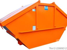 A1 Container Deckelmulde 10 m³ - RAL 2011 Tieforange - Absetzmulde