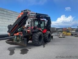 Huddig 1260C Backhoe w/ Palfinger crane, Lift, rototilt a