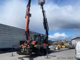 Huddig 1260C Backhoe w/ Palfinger crane, Lift, rototilt a
