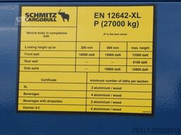 SCHMITZ CARGOBULL SCS 24 /12642 XL / RUNGENTASCHEN / 2 x LIFT/ROOF
