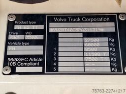 Volvo FH 13.500 Globetrotter XL 6x2 - Retarder - 3.20...