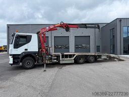 IVECO Stralis 420 6x2 Maschinetransport HMF1823 Crane