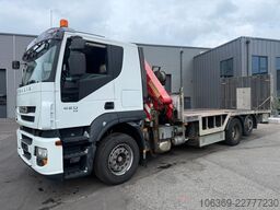 IVECO Stralis 420 6x2 Maschinetransport HMF1823 Crane