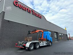 Scania R580 V8 6X4 HAAKARM + ATLAS  AK 172.3E KRAAN/KR...