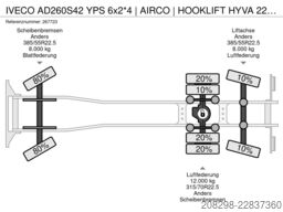 IVECO AD260S42 YPS 6x2*4 | AIRCO | HOOKLIFT HYVA 22 55