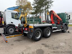 Scania P400 6x4 HOOKLIFT + CRANE PALFINGER PK9001 EH -...